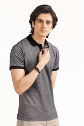 Black Basic Polo PS-FPK23-051